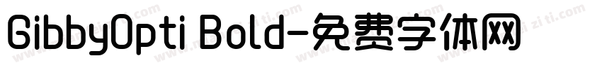 GibbyOpti Bold字体转换